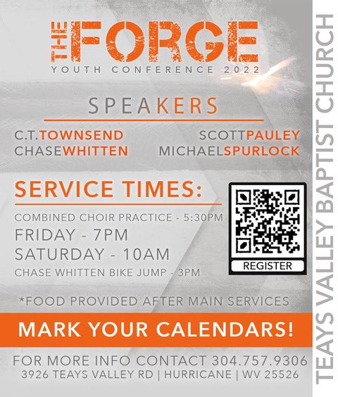 Scott_Pauley's tweet image. Bring your young people and join us next weekend in Teays Valley!