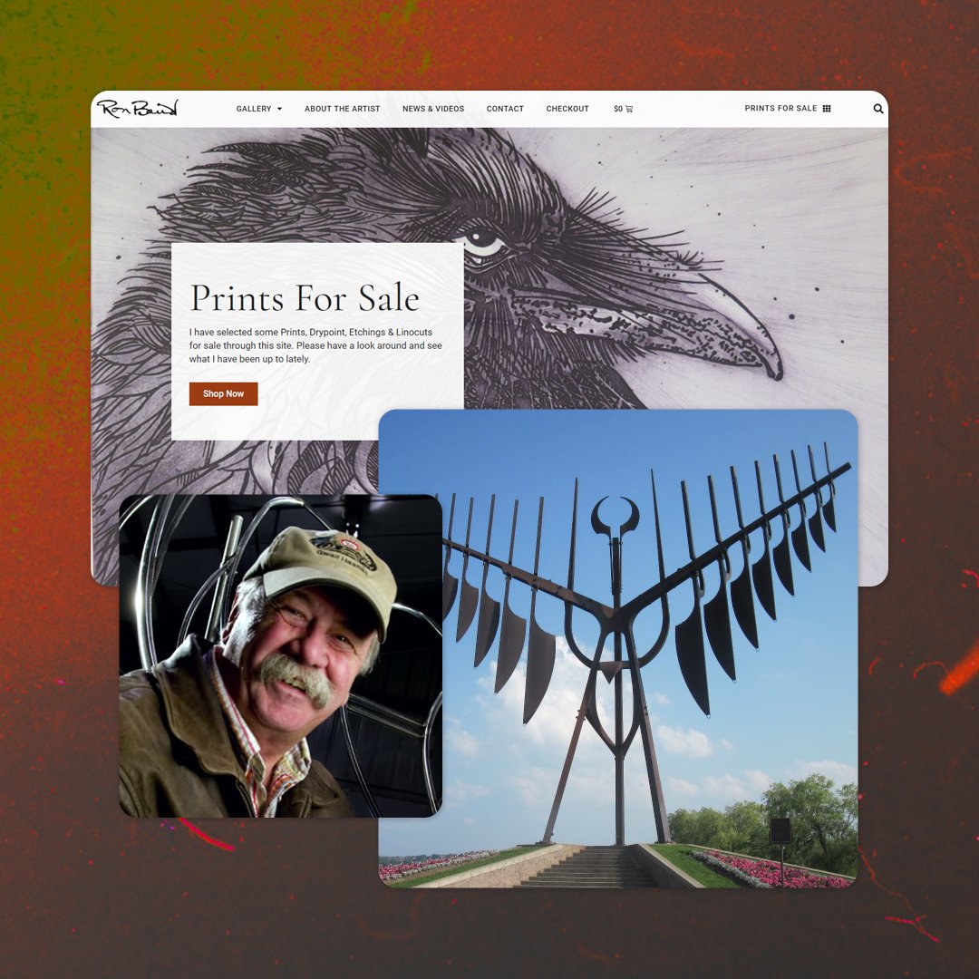 Check out our recent site launch for Canadian artist, Ron Barid. We loved translating his talent into a digital story. “My works are recognized because they celebrate the accomplishments of others in this great country”. ronbairdartist.com #canadianartist #canadianculture