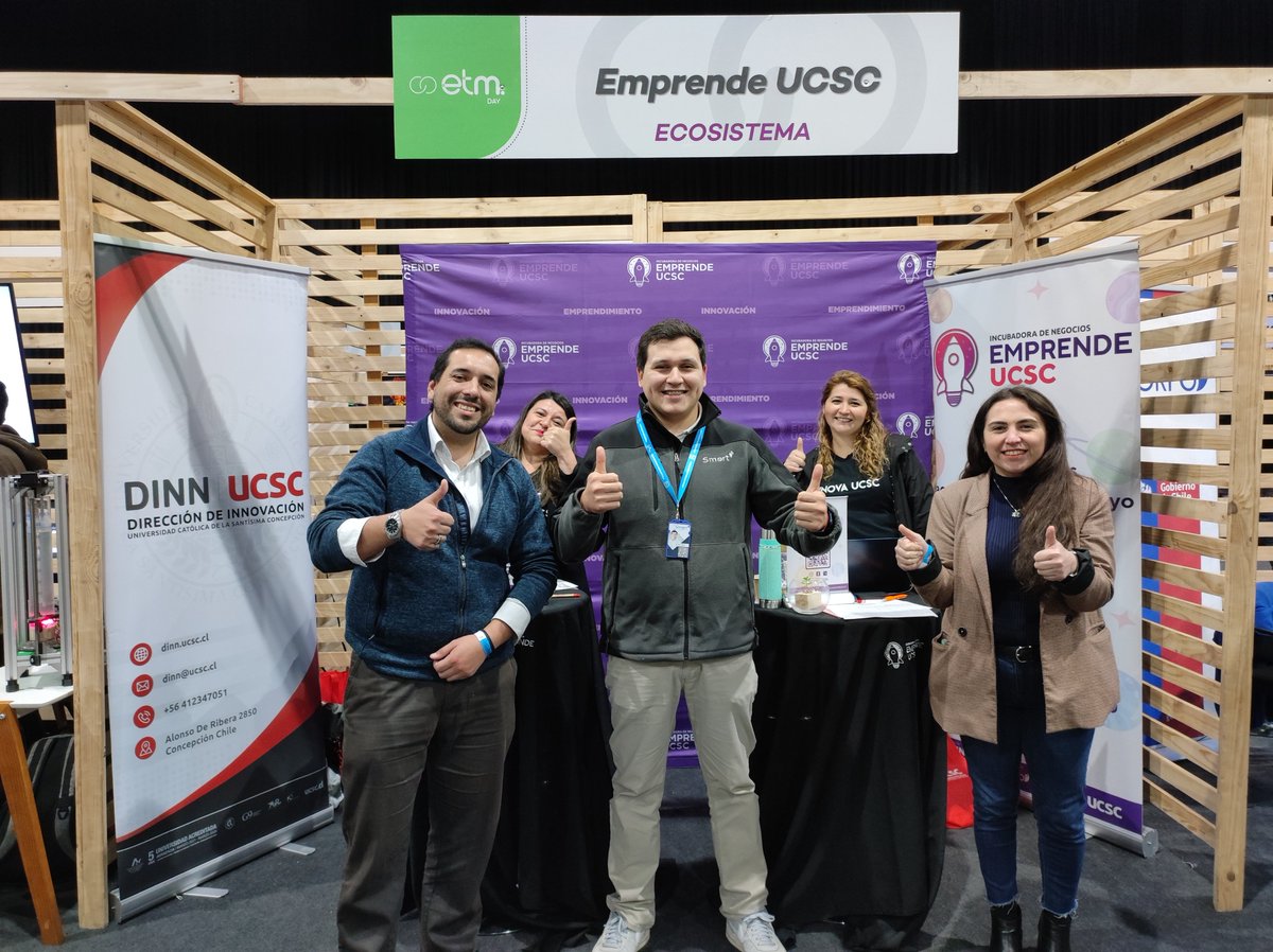 dinn_ucsc's tweet photo. 🚀💡#EmprendeUCSC completó su segundo día en el Encuentro Regional de Emprendimiento e Innovación, organizado por #Emprendetumente y @udeconcepcion, donde se presentaron las iniciativas de la incubadora a todo el ecosistema de i+e del sur de Chile.

 #InnovaciónUCSC https://t.co/xm2sp0QQPk