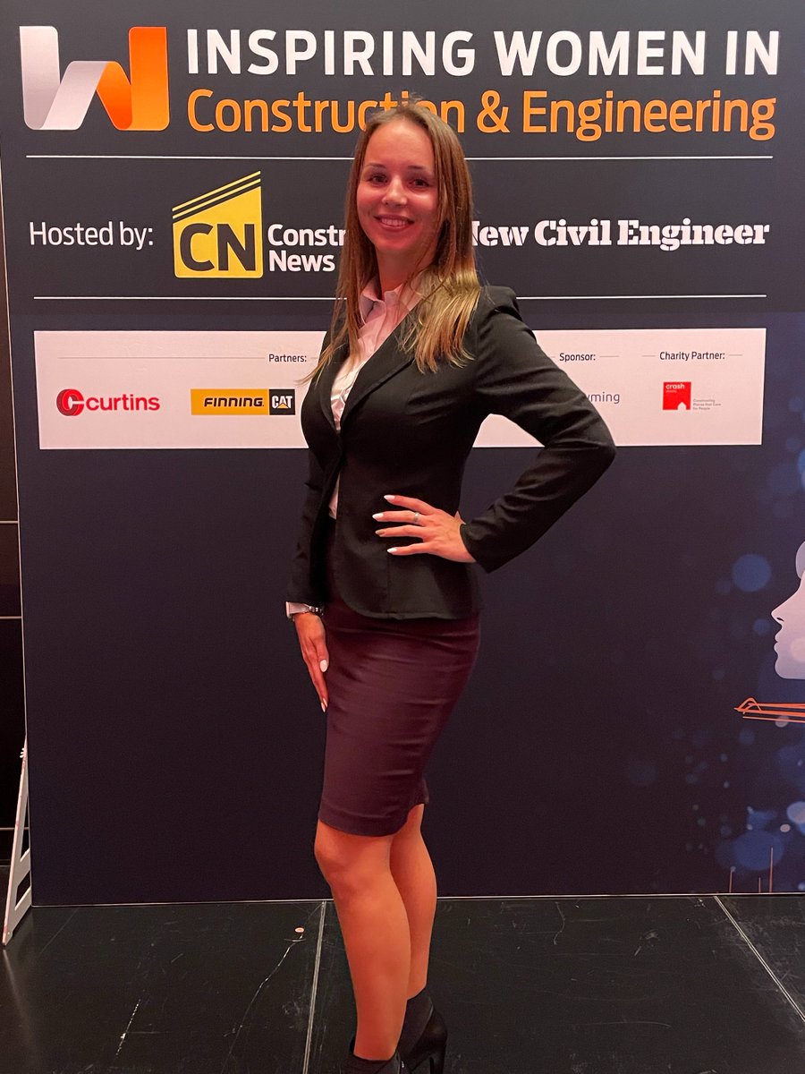 Congratulations to Kamila Wiatr, one of our Senior Electrical Engineers, who attended the @CNInspiring Inspiring Women in Construction and Engineering awards last night and was a runner up in the rising star category 👏 #InspiringWomen #WomenInConstruction #WomenInEngineering