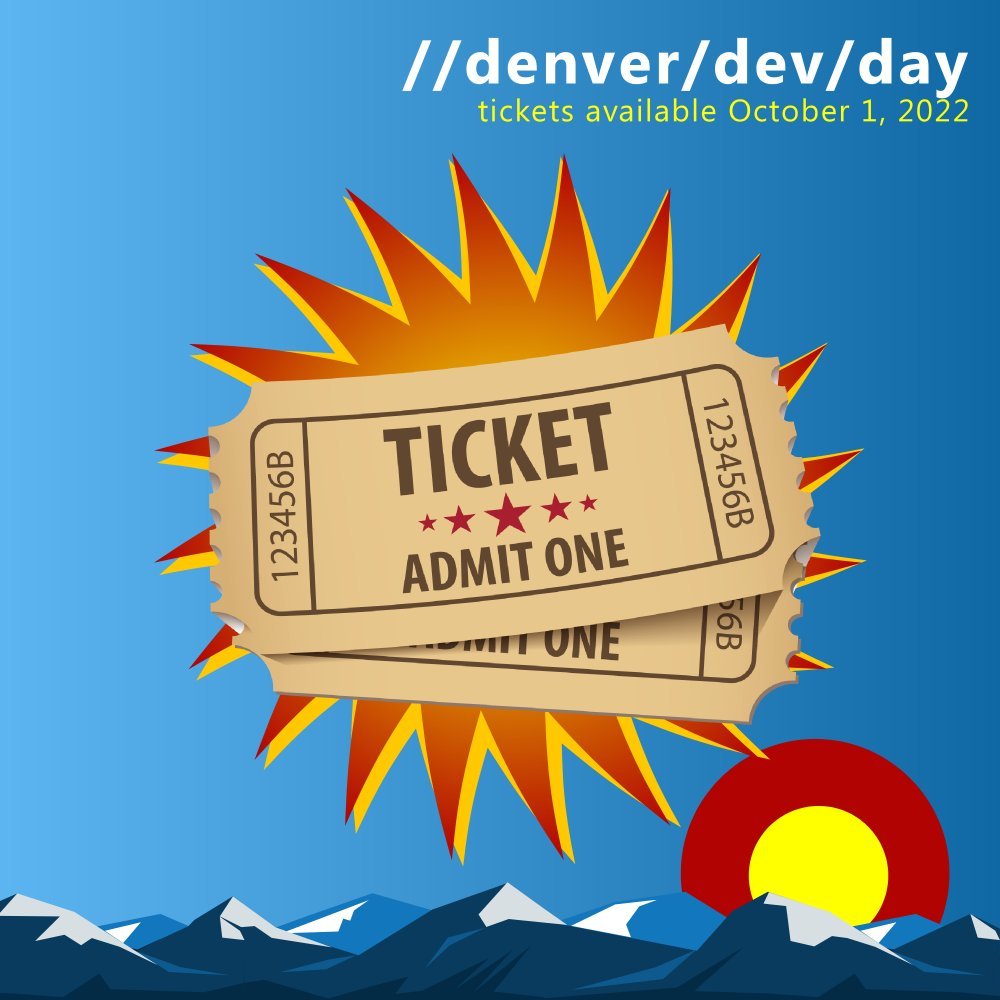 Denver Dev Day on Twitter "Yes! What Jerry said. 💌🎟️💯 https//t.co