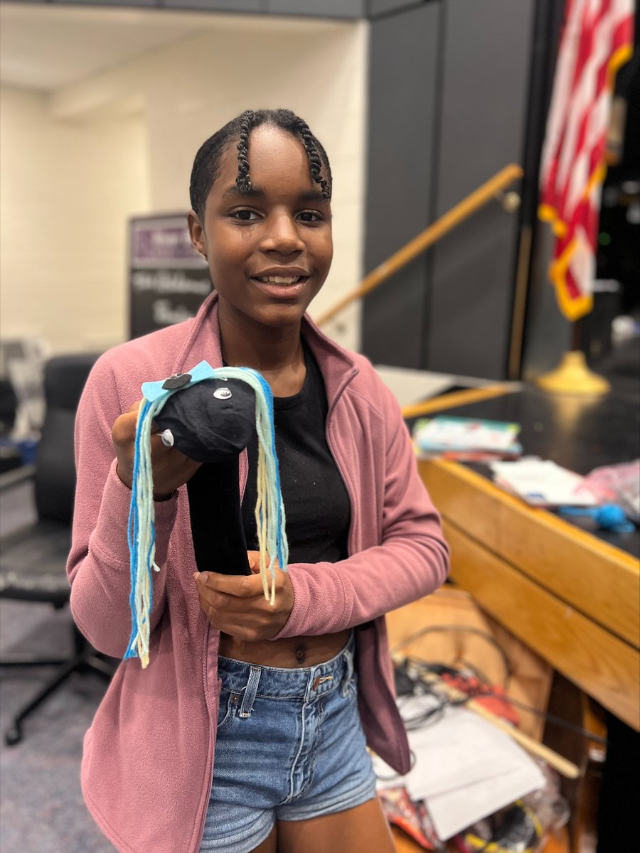 JenKassander's tweet photo. Sock Puppet day in Exploratory Dramatics is one of my favorites! I love hearing the students explain the characters and seeing how different each puppet is @RBMS_Theatre https://t.co/5sotnkIgE5