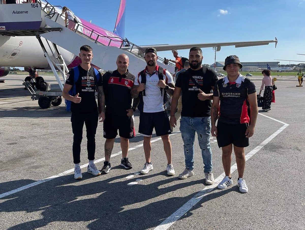 THE BOYS ARE OFF! 🛫 

The <a href="/maltaRL/">Malta Rugby League</a> Knights are officially out of town as they begin to assemble in Bulgaria. 

🙌🏼🏉 | #MRLKnights #RugbyLeague