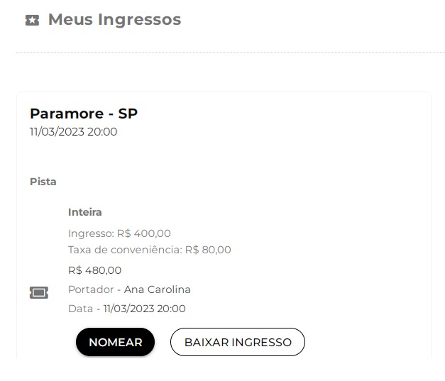 xrabbiti's tweet photo. Não consegui a premium ja tinha esgotado mas a pista ta garantida 🙌

#ParamoreBr https://t.co/rCqhpwOeyj