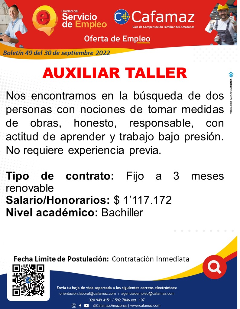 cafamaz's tweet photo. Conoce las vacantes disponibles y postúlate de acuerdo a tu perfil en la Agencia de Gestión y Colocación de Empleo Cafamaz

Consulta más en https://t.co/YZmRoa9Iaq

#OportunidadLaboral #TrabajoSiHay https://t.co/zvIOmfo5pB