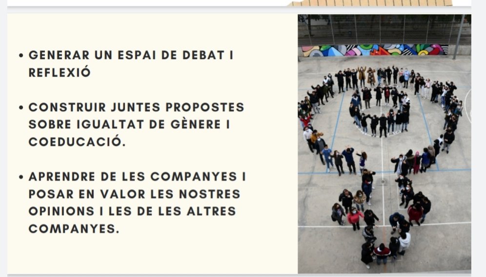 InsEscLaMina's tweet photo. Llum, aire fresc al #barriLaMina. 1a. trobada del grup de treball d'alumnes amb ganes de participar en el projecte i la comissió d'#igualtatdegènere i #coeducació de l' #IELM  Sensibilització i presa de consciència: espais, llenguatge, relacions i vincles amb #perspectivadegènere https://t.co/aAkjFXFoqa