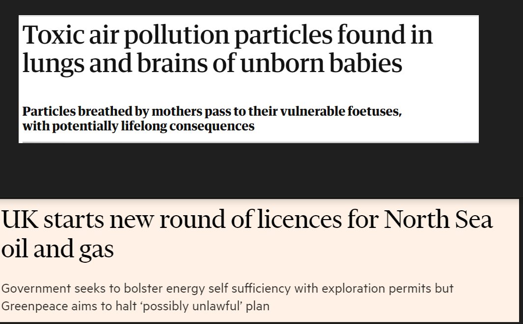 Two headlines a day apart. What is it going to take to put an end to fossil fuels? The harms being caused by fossil fuels are devastating, and need to end. Its time for a global treaty to protect lives - show your support here
fossilfueltreaty.org/health-letter #FossilFree4Health