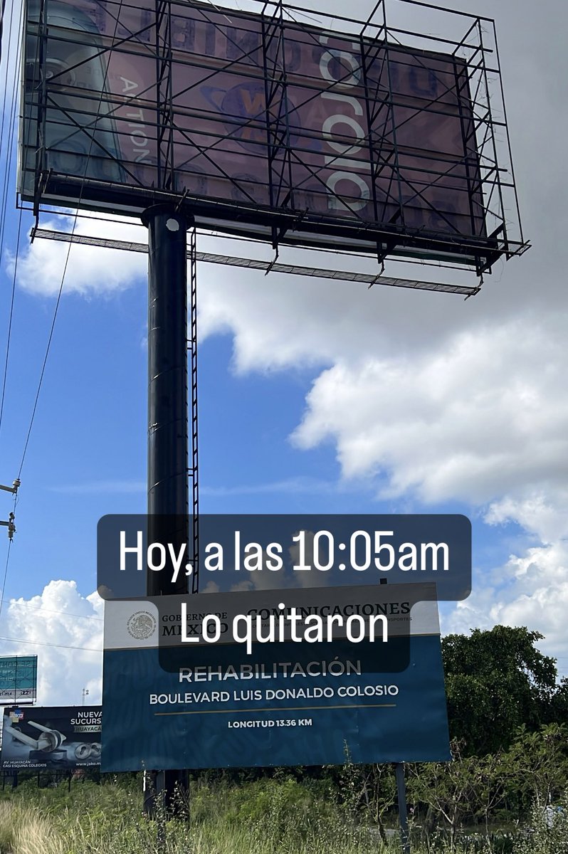 gemhsm's tweet photo. ¿Qué creen? Llegamos a Cancún, y con la noticia d q un espectacular q pagamos varios ambientalistas d @SelvameMX y q se colocó ayer, hoy lo quita el municipio… q porque esto no se puede estar exhibiendo!! 

¿Por q nos quitan el derecho a comunicar la verdad @anapatyp? https://t.co/gVCt7MmMvp