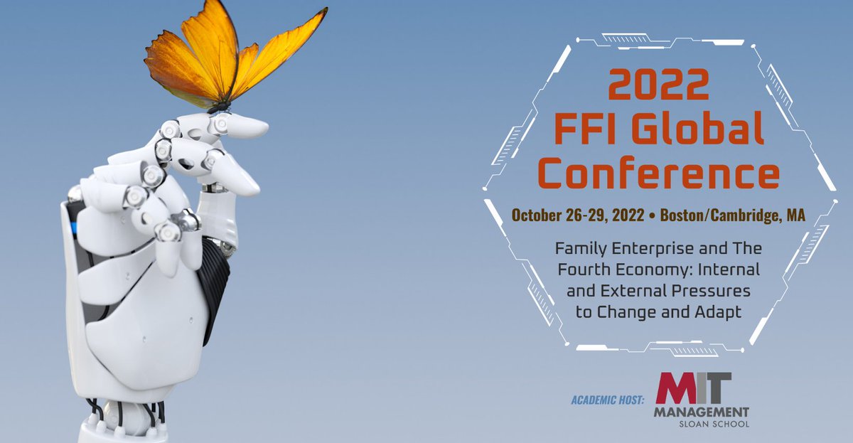 To all of my <a href="/FFIGlobal/">FFIGlobal</a> colleagues, I look forward to welcoming you to <a href="/MITSloan/">MIT Sloan School of Management</a> for the 2022 annual Family Firm Institute conference in Boston. We have an extraordinary experience awaiting you. See you in 3 weeks! digital.ffi.org/ffi-on-friday/…