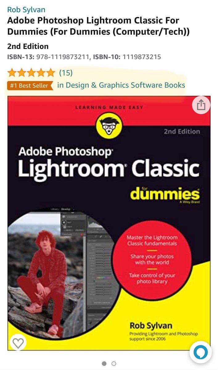 Happy to see my latest book, Lightroom Classic for Dummies 2nd Edition (released this year), doing well. Grateful for the support. Hope all find it helpful!