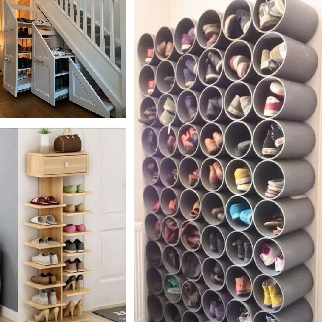 ReInnovateIn's tweet photo. Satisfy your shoe fetish with the help of these creative shoe rack designs and utilise all that extra space to a T. #shoerack #shoerackdesign #shoerackorganizing #shoestorage #shoerackfurnitire https://t.co/5Jyslr2RIx