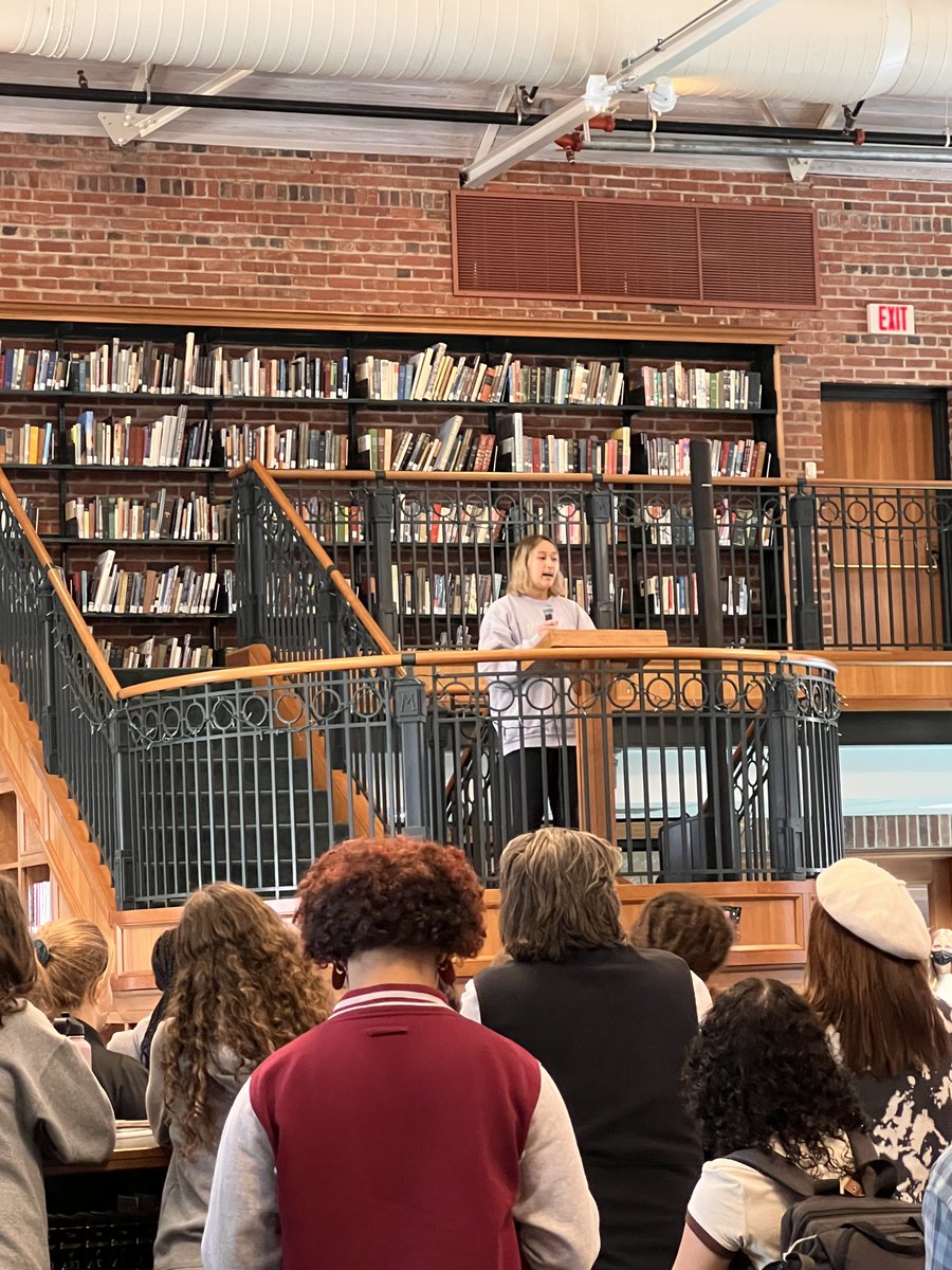 MadHuffLib's tweet photo. Loved hearing the passionate speeches from @MadeiraGrade9 co-class president candidates today during class meeting in #MadeiraHuffLib. We can't wait to see who will join the @MadeiraAdvocacy team and lead the amazing class of '26. Good luck to all the candidates! https://t.co/vKvZPzSkp5