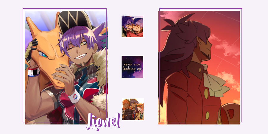 ⠀
                 👑 𝐓𝐇𝐄 𝐔𝐍𝐂𝐑𝐎𝐖𝐍𝐄𝐃 𝐊𝐈𝐍𝐆.
    ‶ Together we're going to propel all the Trainers 
           in the Galar region to 𝗴𝗿𝗲𝗮𝘁𝗲𝗿 𝗵𝗲𝗶𝗴𝗵𝘁𝘀! ‶
            ⠀⠀ 「 ᶤᶰᶠᵒ ᵇᵉˡᵒʷˑ」─────  ↺ + ♡。
⠀