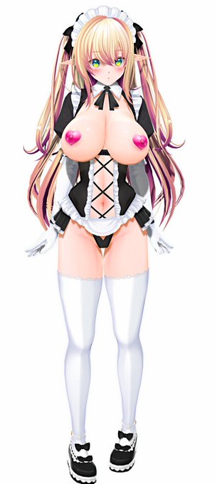 誰もが一度はエディットするであろう金髪碧眼エルフメイド
 #SKBELF 