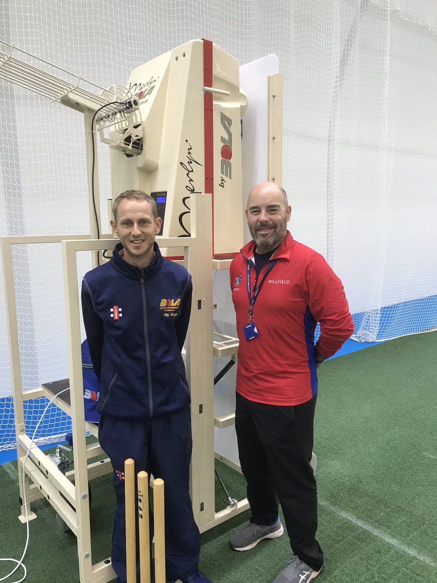 Great visit to <a href="/MillfieldSenior/">Millfield School</a> today to deliver a new #Merlyn spin machine for <a href="/_MFCricket_/">Millfield Cricket</a> <a href="/garasT20/">Mark Garaway</a> a fantastic piece of kit in a state of the art cricket facility! #cricket #school #coaching