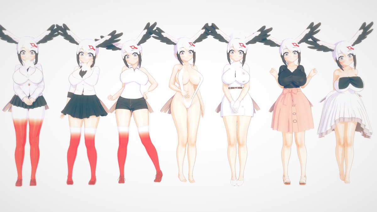 コウノトリの更新版を配布します。草創期に作っていましたが、けもフレ3のコウノトリが出たのを見てリメイク兼作り直しました。 以前との変更点は顔の修正、以外の服装も少しずつ修正、けもフレ3私服の追加があります。 ダウンロードは以下のツイートにあります。

#けものフレンズ
#コイカツ 