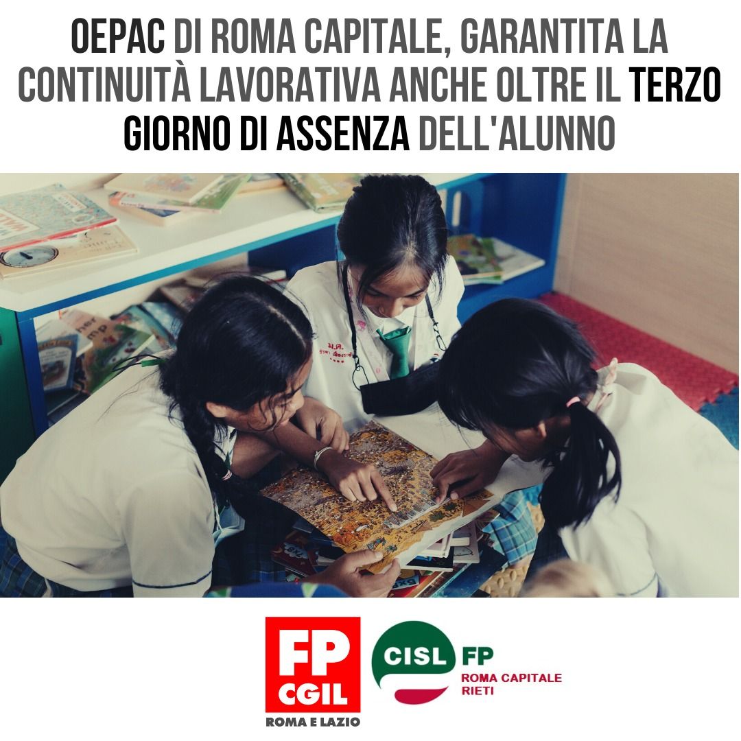 🔴 Oepac di Roma Capitale: garantita la continuità lavorativa anche in caso di assenza prolungata dellə alunnə.
➡ Leggi tutto: tinyurl.com/3sm64uy2

#SosCoop