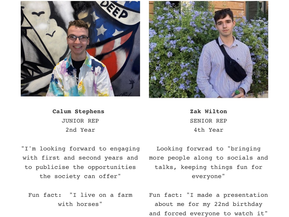 NeuroscienceSoc's tweet photo. SO our social last night held our EGM election for our 2 new representatives! Well done to both Calum &amp; Zak 🥳 Welcome to the team guys 🧠 https://t.co/x6WAYVKCRf