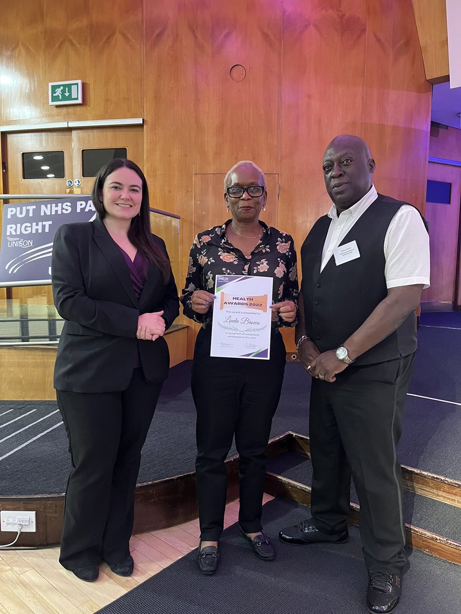 unisonglr's tweet photo. And last but certainly not least! One went to Linda Brown, who has been active in the union for over 20 years. Well done Linda! π #HTC22 https://t.co/Ww3PZ6HM6j