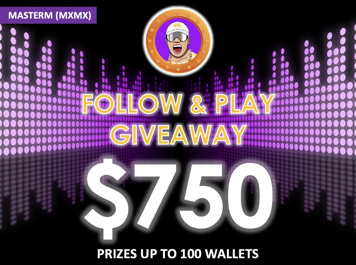 MasterMofc's tweet photo. 🔥FOLLOW &amp; PLAY MASTERM MUSIC

👉$500 IN $MXMX / 1 LUCKY WINNER
+
👉$250 IN $MXMX/ 1-100 random wallets
+
👉Random Airdrops

✅Follow @MasterMtoken
✅Like + RT
✅Follow &amp; play music https://t.co/KuqHoYWqBA
✅Post your BSC address + follow &amp; play proof in https://t.co/fhkQ7yv6h0 https://t.co/Ms3LvKBY9H