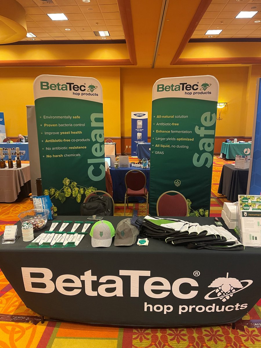BetatecHops's tweet photo. BetaTec is a sponsor at the Fuel Ethanol Lab Conference in Omaha, NE.

#FELC #ethanol #fuelethanol #antibioticfree #beyondbrewing #hops https://t.co/MJNknhC1dP