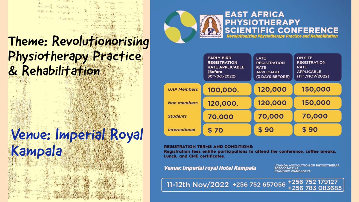 Uganda Association Of Physiotherapy tweet media