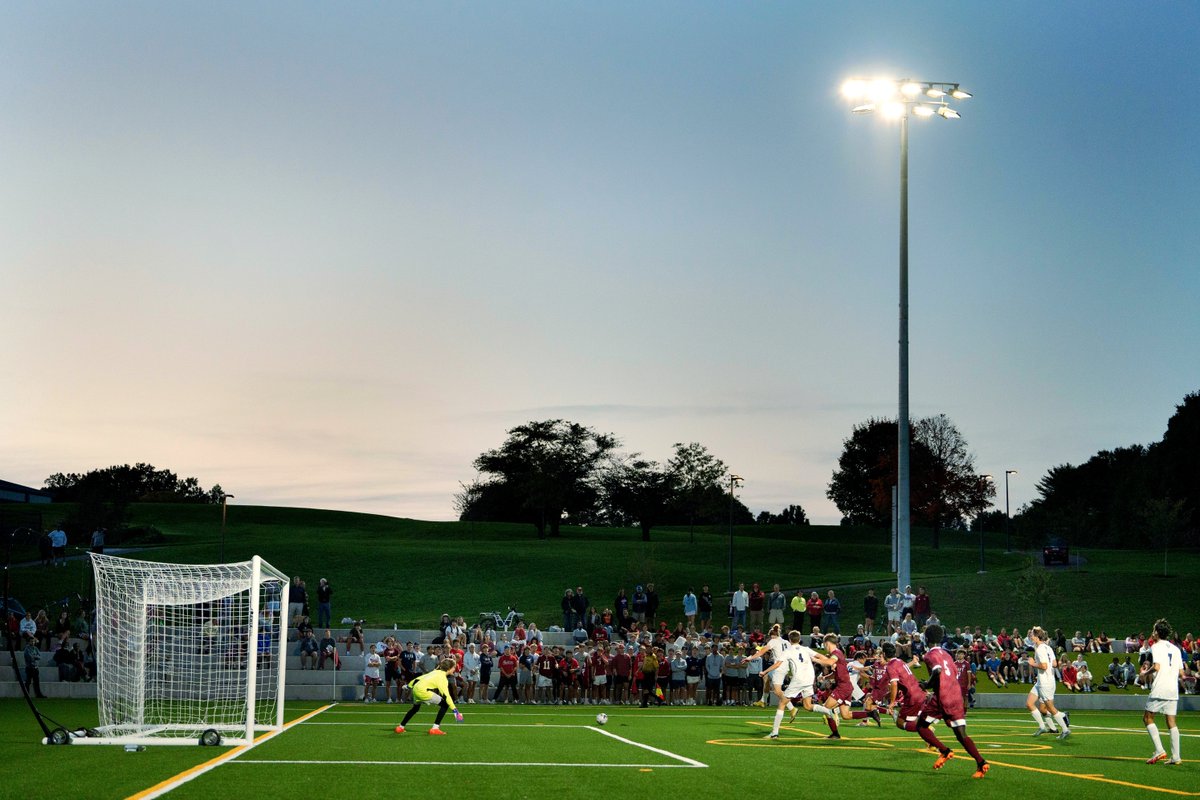 A weeknight game under the lights on the new lower field=🔥. Blanking Cheshire Academy 5-0? 💯