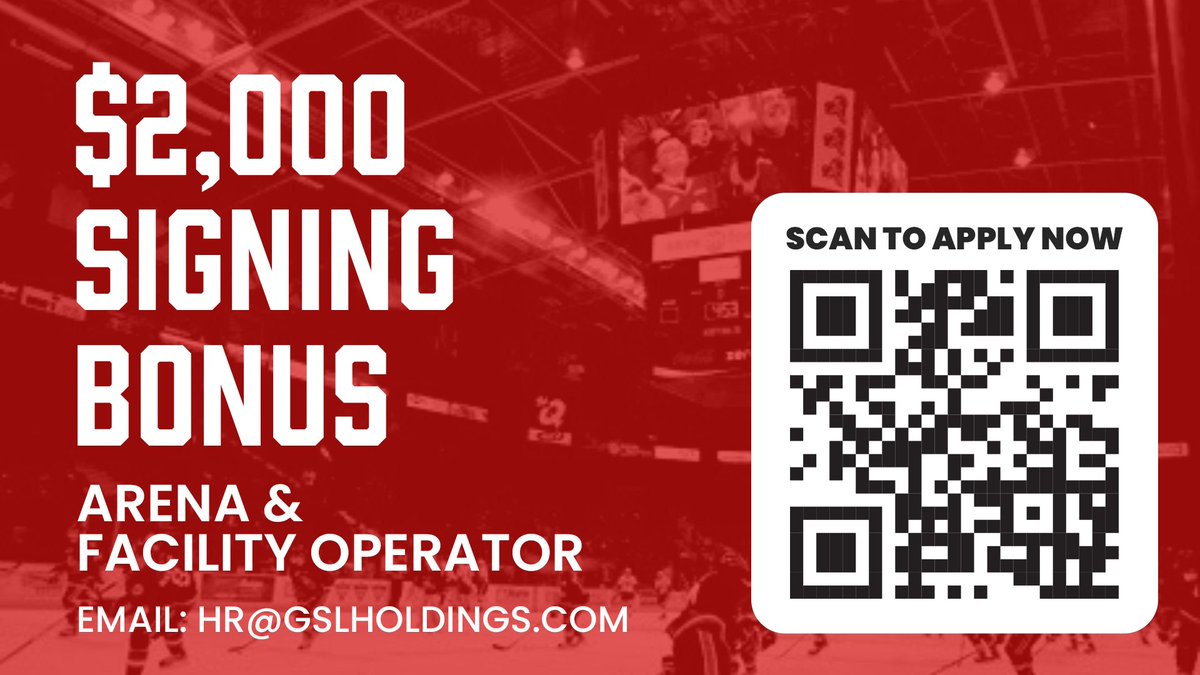 Calling all Arena &amp; Facility Operators that want to work in Victoria! Make sure to apply today as you will receive a $2000 signing bonus if hired!

If you love maintaining ice surfaces or setting up for shows/events, love to hear from you! 

Apply here: easyapply.co/a/9d33e317-047…
