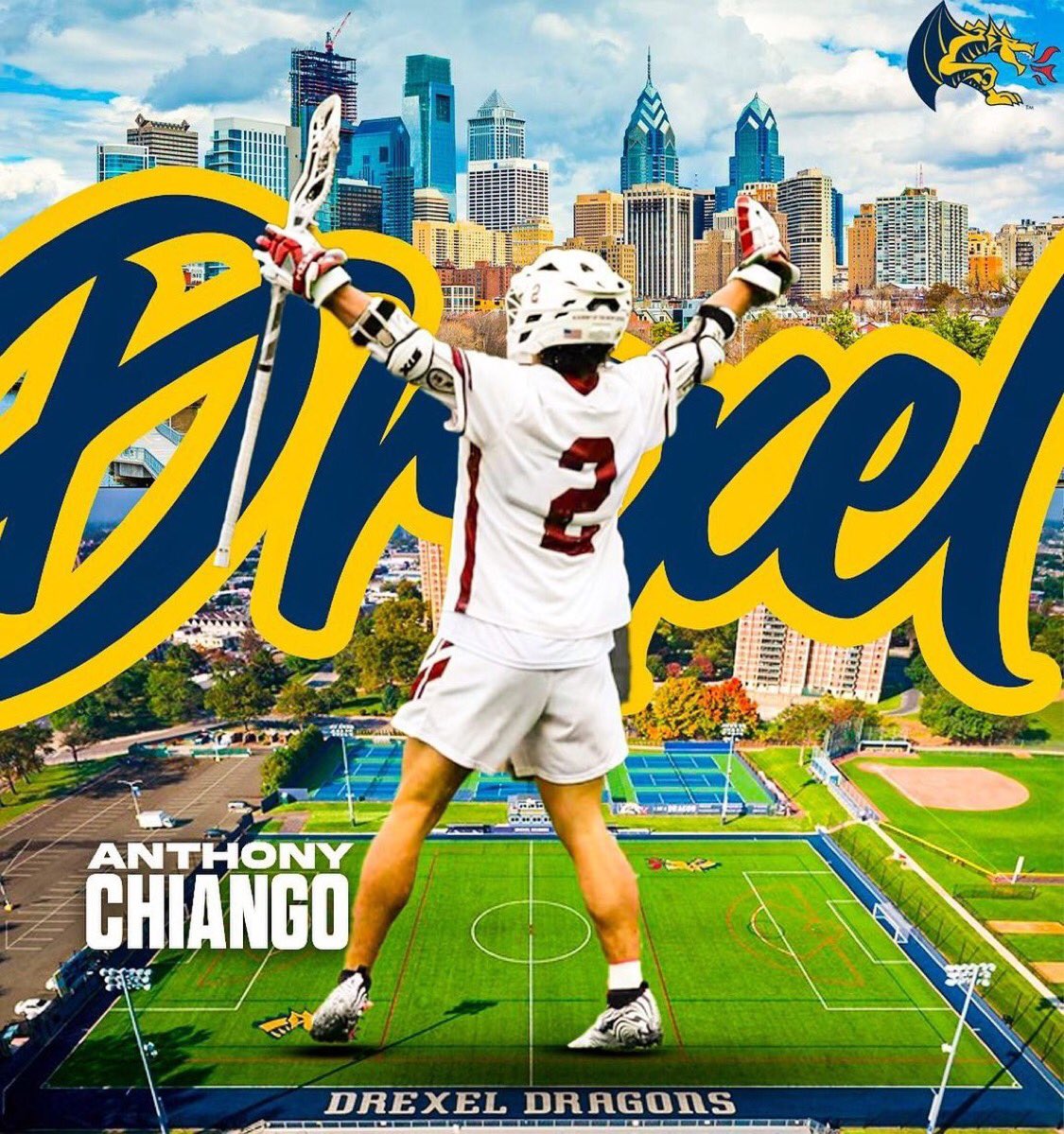 THEDUKESLC's tweet photo. Congratulations @THEDUKESLC Elite 2024 Anthony Chiango @AnthonyChiango (Academy of the New Church, PA) on verbal commitment to @DrexelMLax ! @ANClacrosse @BackOfTheCage @ILPreps https://t.co/1PhvzKrmQF