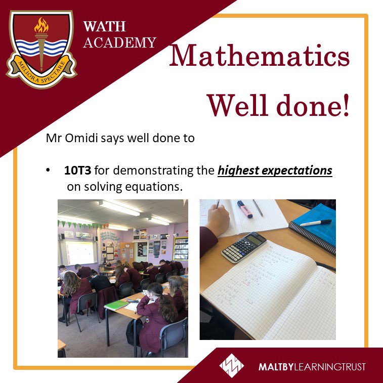 Wath_Maths's tweet photo. https://t.co/92axT7XR80