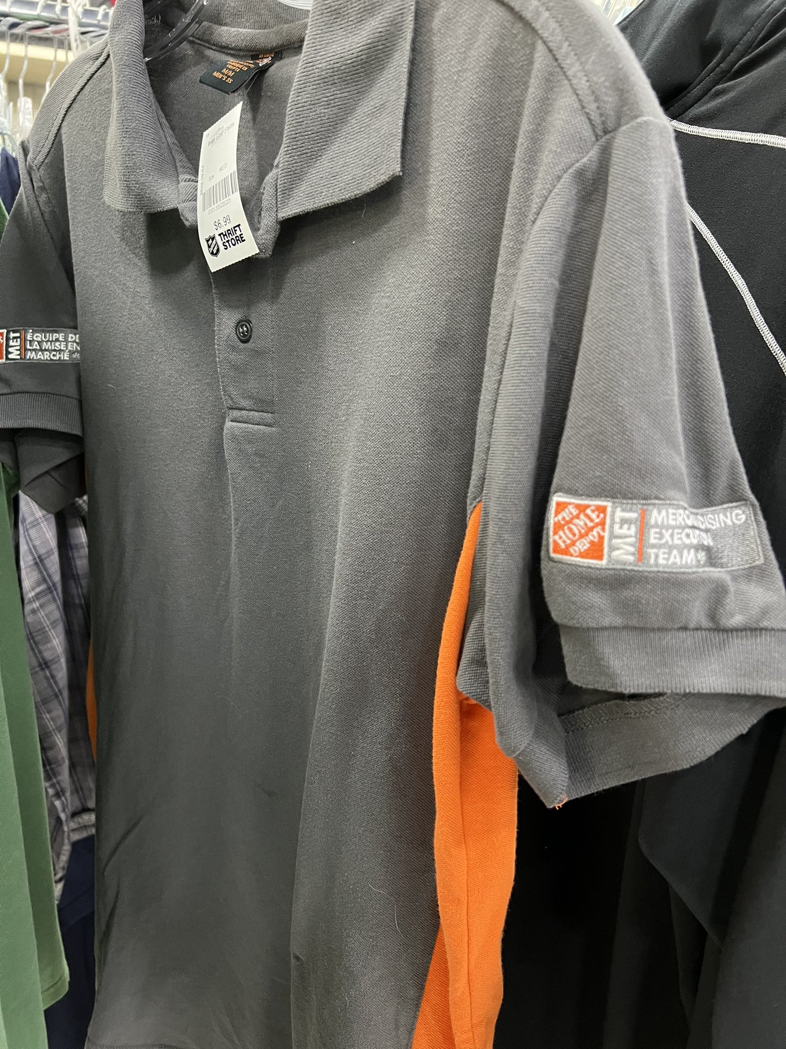 Terry McGurrin on X I just bought this Home Depot employee shirt at a thrift shop. Now I can wear it to the Home Depot and every time a customer asks me