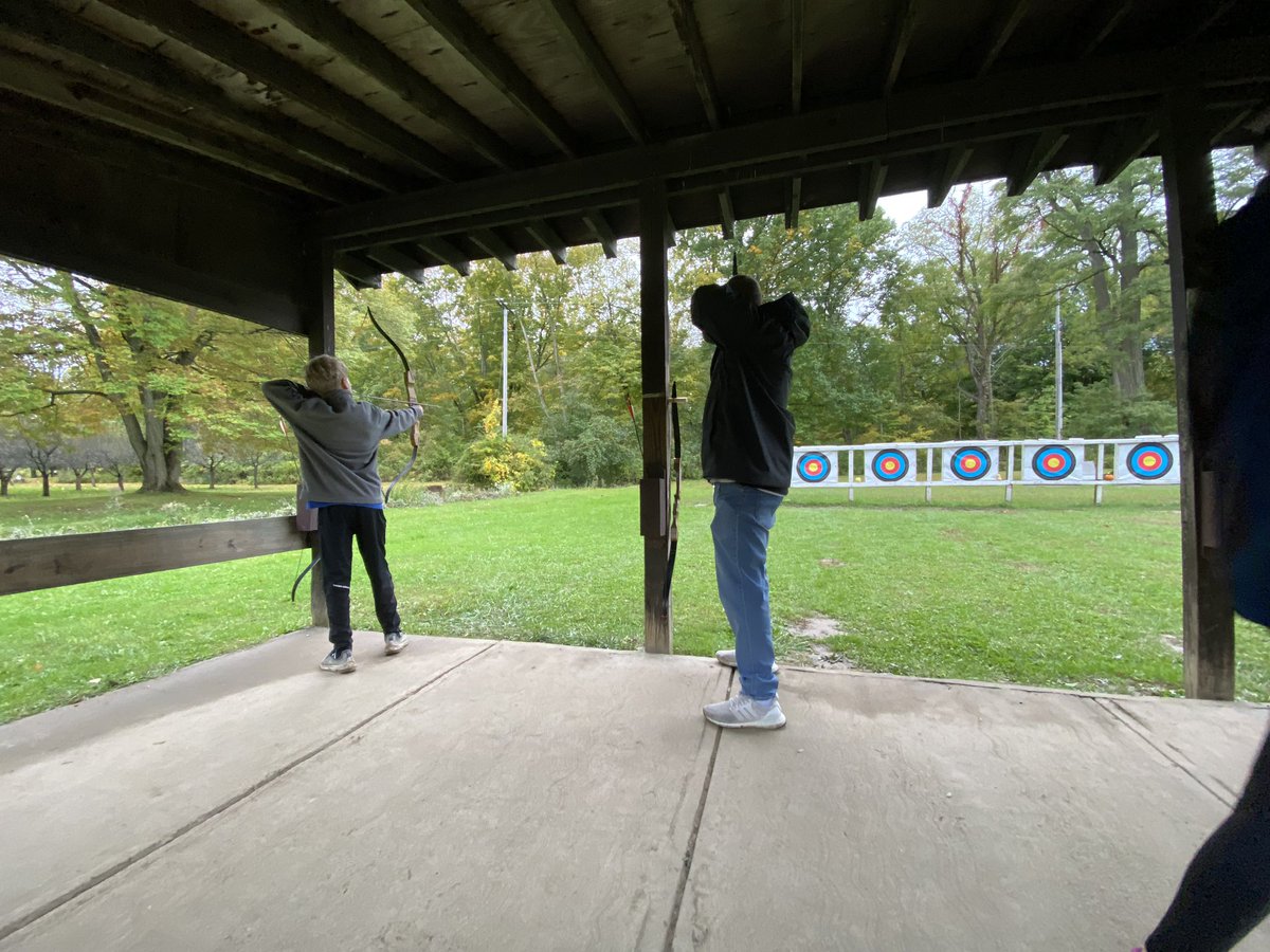 Wags2023's tweet photo. For our last activity at camp we tried archery. Score doesn’t matter because I certainly won distance shooting. Mr. Manion even joined his son Blake for some father-son bonding time! https://t.co/eR07Mdy3Lj