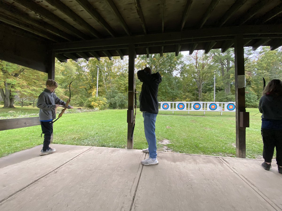 Wags2023's tweet photo. For our last activity at camp we tried archery. Score doesn’t matter because I certainly won distance shooting. Mr. Manion even joined his son Blake for some father-son bonding time! https://t.co/eR07Mdy3Lj