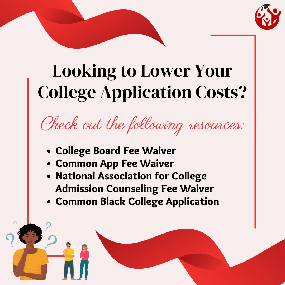 Cntr4PreCollege's tweet photo. Scholars, if you are looking to lower your college application costs, please consider the following resources and be sure to talk to your counselors!

#collegeapplicationcosts #feewaivers #collegesuccess #seniors #centerforprecollege #runewark https://t.co/Po7lQyiC76