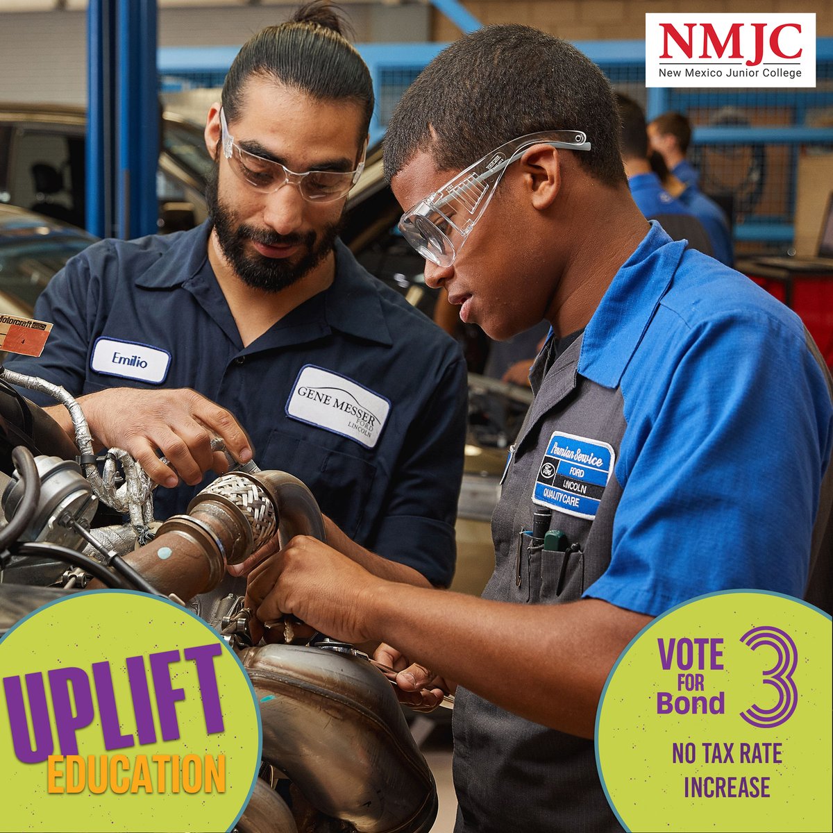 NMJC is seeking GO Bond Funds for a new vocational trades building. The energy sector is seeing an increase in demand for high-value occupations and the new facility would allow expanded training capacity. Click the link to learn more. 🔗 bond3fornm.com #Bond3ForNM
