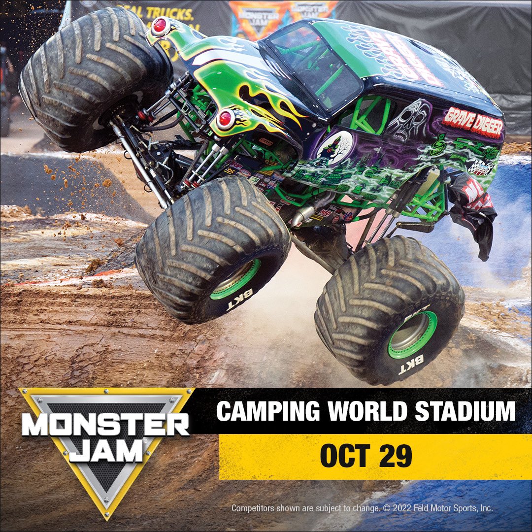 ItsJenDixon's tweet photo. @MonsterJam returns to Orlando’s @CWStadium on Oct 29th! https://t.co/wMn3ycDYqa https://t.co/iySImLyFqX