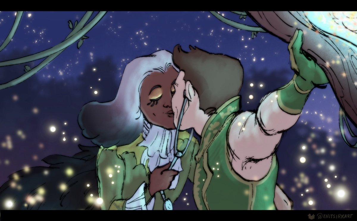EnitsirkArt's tweet photo. KISSES! Kisses for everybody!!! #ACoFaF #dimension20 @dimension20show https://t.co/vXxNG2wIFf