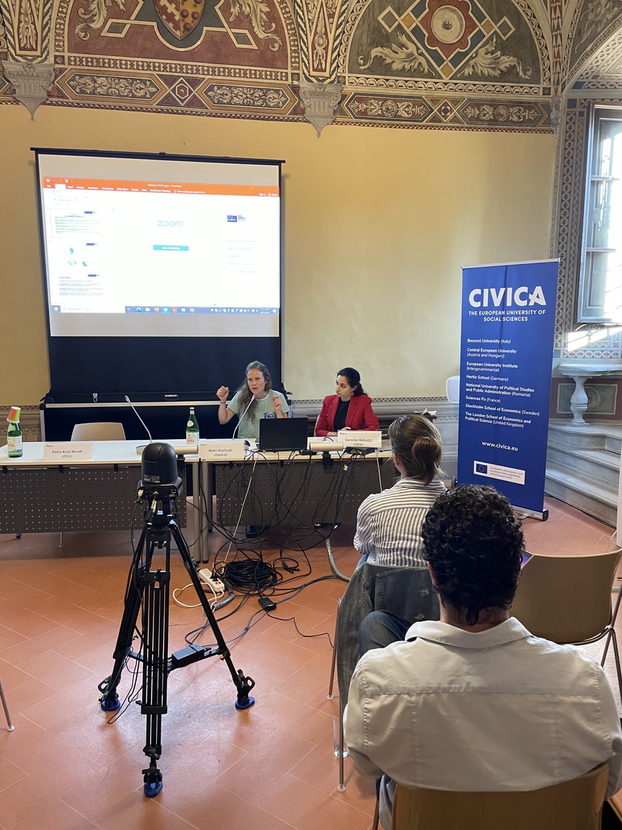 Great to host @CIVICA_EU researchers and faculty at our own Villa Salviati today!

After engaging workshops, poster sessions and panels, including presentations by @ridhikash07 (@UniofOxford) & @PetraKraljNovak (@ceu), it's a wrap on Day 2 of the #CIVICADataScience Days 👏🎉