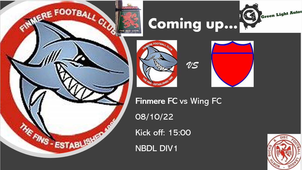 Top of the table clash! 📈

The Fins host league leaders Wing Village this Saturday 3pm ko. 1st vs 2nd, both teams have won every game they’ve respectively played this season.. something has to give! Come down and show your support. #mightyfins🦈