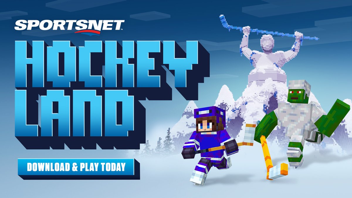 We're excited to announce the release of Hockeyland in partnership with <a href="/Sportsnet/">Sportsnet</a> and <a href="/MeetTheMonks/">MonksAI</a> - a new #Minecraft experience to give young hockey fans a way to engage with the game in a whole new way. Available now on <a href="/MinecraftMarket/">Minecraft Marketplace</a>!