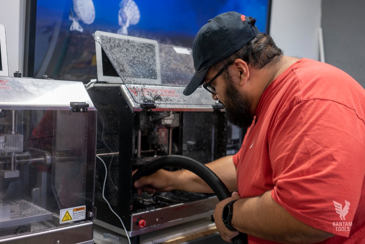 bantamtools's tweet image. To celebrate Manufacturing Day, we wanted to share what's happening on our shop floor in Peekskill, NY. It's truly special to be able to manufacture the majority of the parts for our desktop CNCs, as well as assemble and test all machines in-house. #bantamtools #manufacturingday