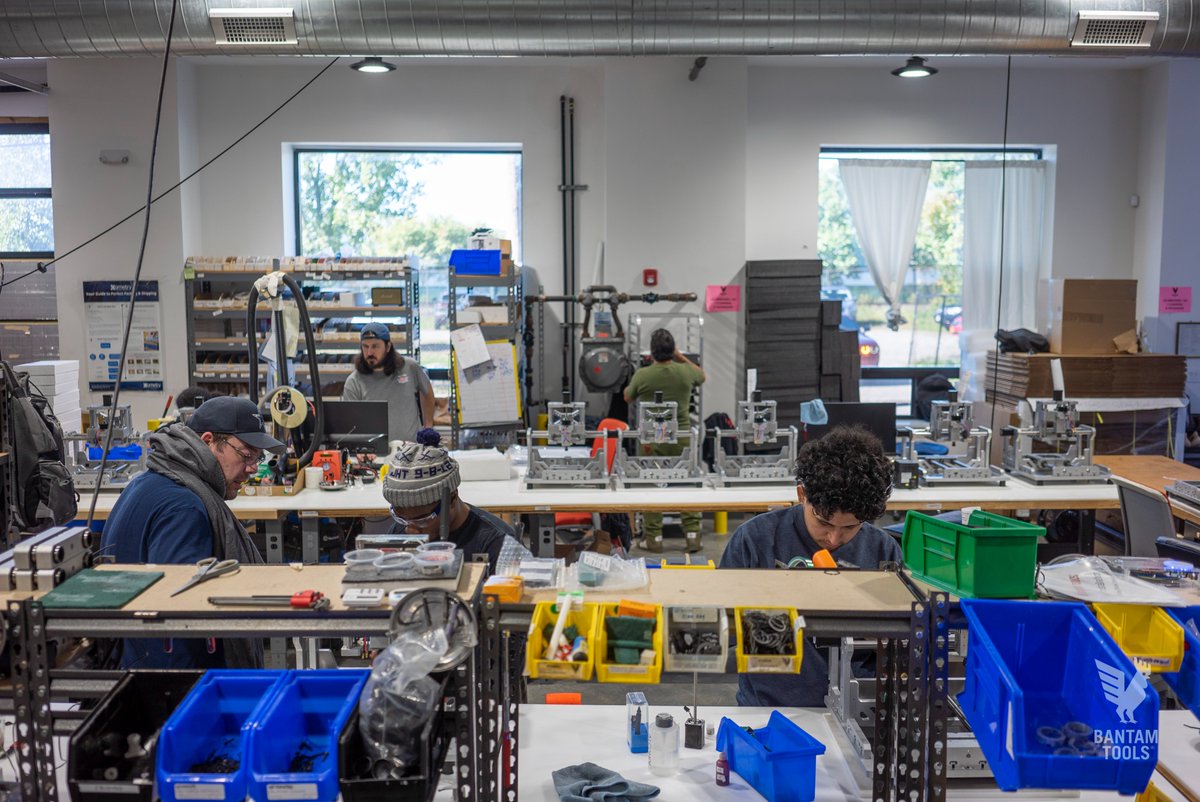 bantamtools's tweet image. To celebrate Manufacturing Day, we wanted to share what's happening on our shop floor in Peekskill, NY. It's truly special to be able to manufacture the majority of the parts for our desktop CNCs, as well as assemble and test all machines in-house. #bantamtools #manufacturingday
