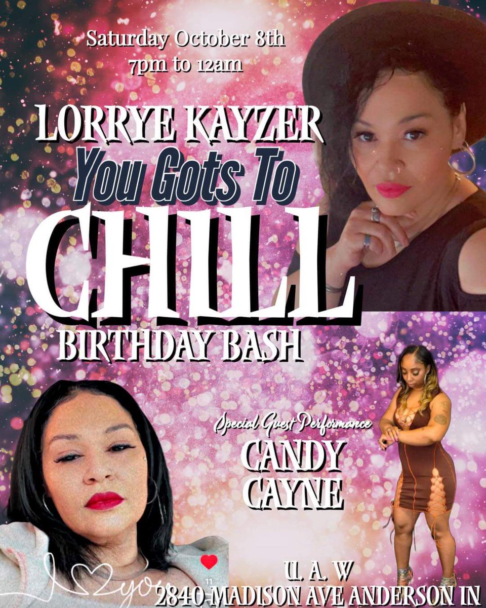 candycayneink's tweet photo. Tomorrow ! You Gots ta Chill Lorrye Bday Bash! Candy Cayne Performing! Its a vibe #candycayneink #eyecandy #undergroundmusic https://t.co/71m0KSfIQT