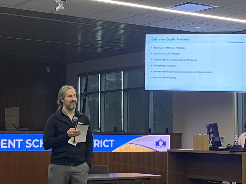 TXEdTechLeaders's tweet image. Thanks @contentkeeper for being a valued TETL partner. #TETL2022
#MissionPossible
#MakingITHappen
#WhateverITTakes #CyberSecurity