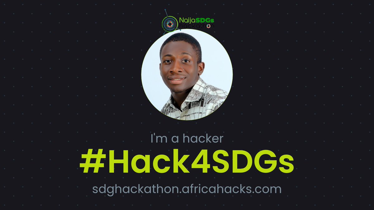 _Xeptional's tweet photo. I am happy to be part of the tech world.
#hack4sdgs https://t.co/UhRg1MI8DW