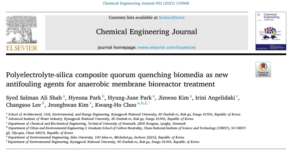 Syed Salman Ali Shah (@salmankakakhell) on Twitter photo At a salt concentration of 150k ppm, would functional microbes remain viable? Here is our most recent application-based research on the development of novel biomedia (QQ) for anaerobic membrane bioreactor treatment, utilizing green synthesis methodology. <a href="/Chem_Eng_J/">Chemical Engineering Journal</a> #phdlife #KNU At a salt concentration of 150k ppm, would functional microbes remain viable? Here is our most recent application-based research on the development of novel biomedia (QQ) for anaerobic membrane bioreactor treatment, utilizing green synthesis methodology. <a href="/Chem_Eng_J/">Chemical Engineering Journal</a> #phdlife #KNU