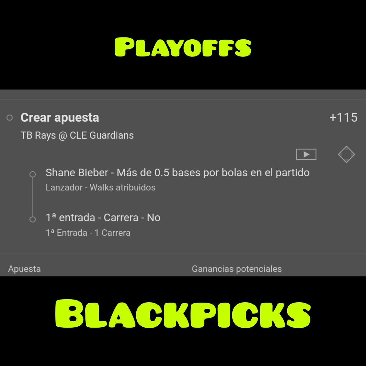 BlackPicks86's tweet photo. Amigos en unos minutos inician los juegos de comodín, es todo o nada..
Les dejo el #Blackpick del primer juego https://t.co/jHg6NhggSd