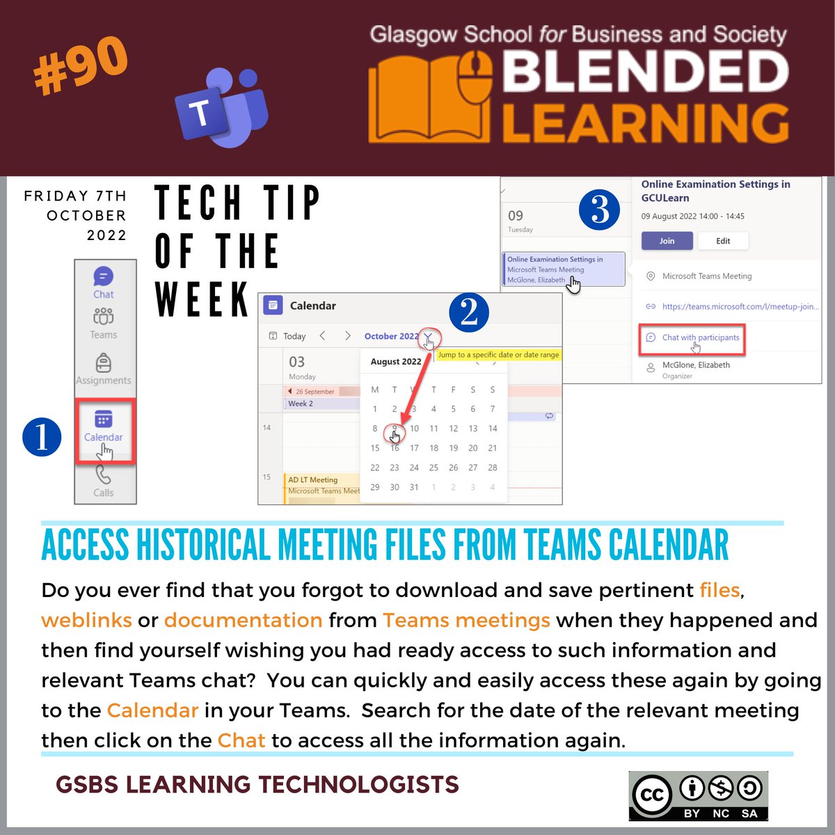 GSBS learntech (@gsbslearntech) on Twitter photo This week's <a href="/GCU_GSBS/">Glasgow Caledonian University GSBS</a> top tech tip is all about retrieving important info from historical <a href="/MicrosoftTeams/">Microsoft Teams</a> meetings #GSBSTTotW This week's <a href="/GCU_GSBS/">Glasgow Caledonian University GSBS</a> top tech tip is all about retrieving important info from historical <a href="/MicrosoftTeams/">Microsoft Teams</a> meetings #GSBSTTotW