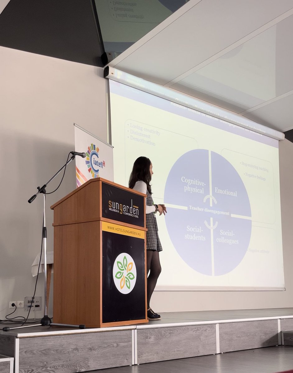 v_derecskey's tweet photo. IATEFL Hungary 7-9 October 2022 #iateflhungary #teacherburnout #teacherdisengagement #teacherengagement #qualitativestudy https://t.co/fgXh9EoTb0