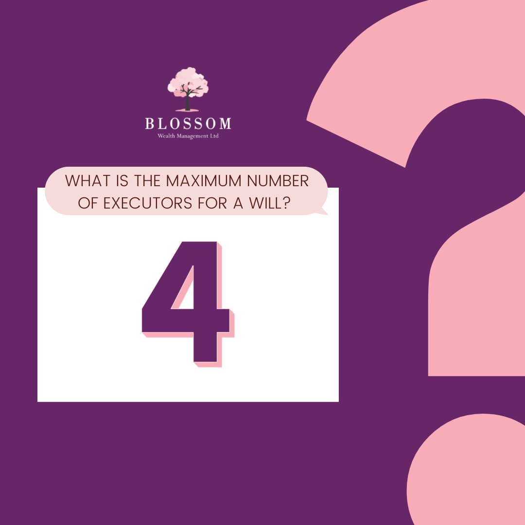blossomwealth's tweet photo. Executors are the people you name in your will to carry out your wishes after you die. So, it's essential to know how many you can have...

#Blossomwealth #Retirementplanning #financialplanning https://t.co/ftffFfdjxl